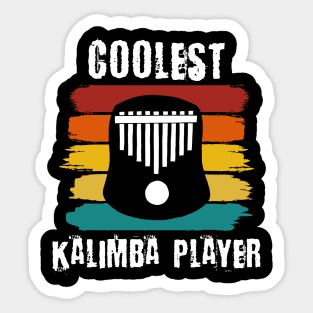 Coolest Kalimba Player Sticker